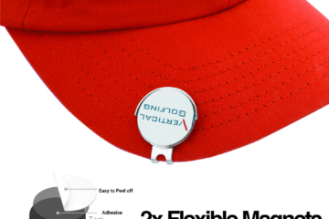 Vertical Golfing Magnetic Golf Ball Marker Hat Clip